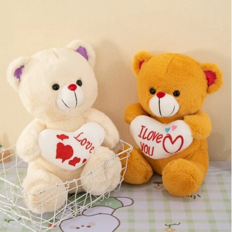 Peluche Ositos Multicolores con Corazon 20CM Varios Modelos 001