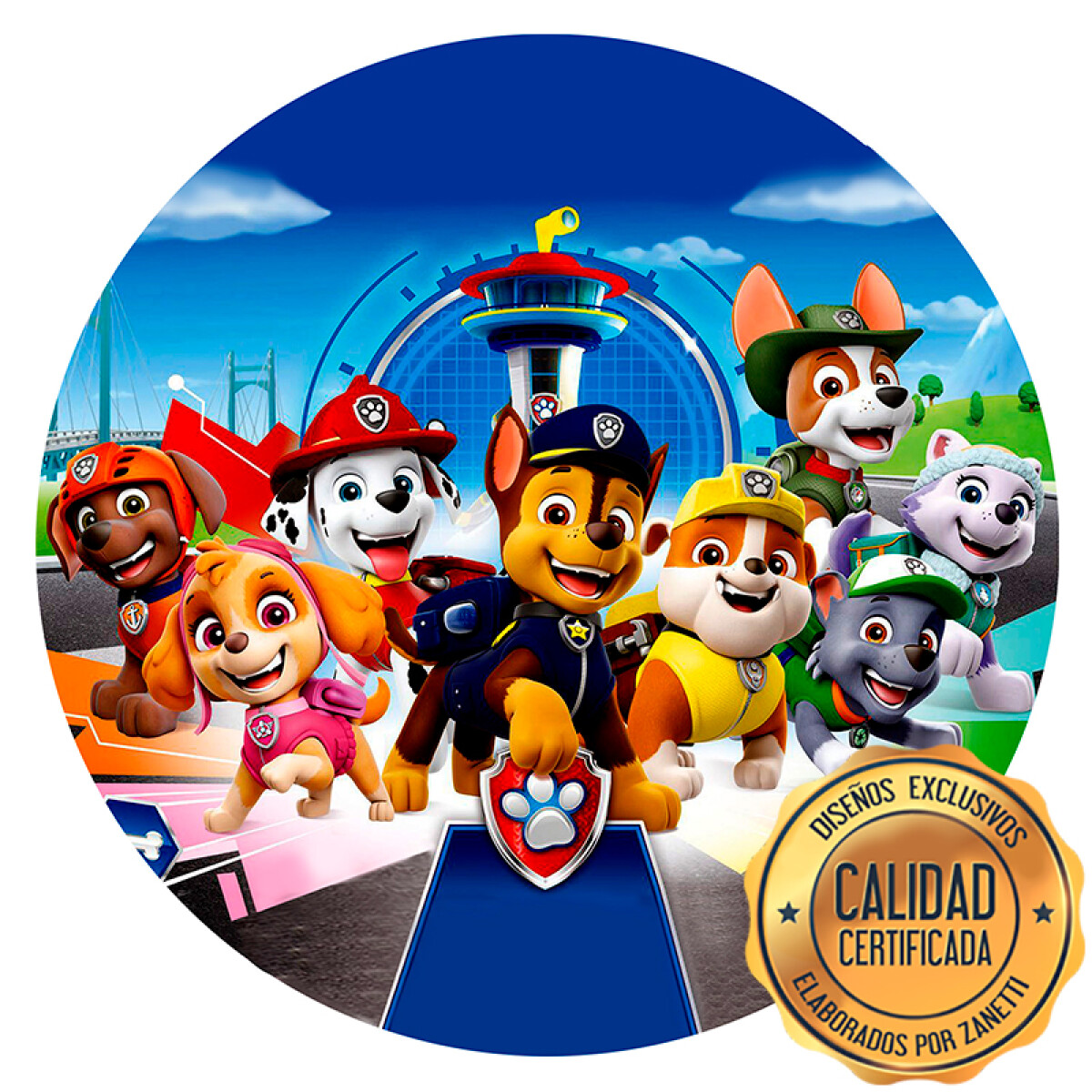 Lámina Paw Patrol - Patrulla Red. 