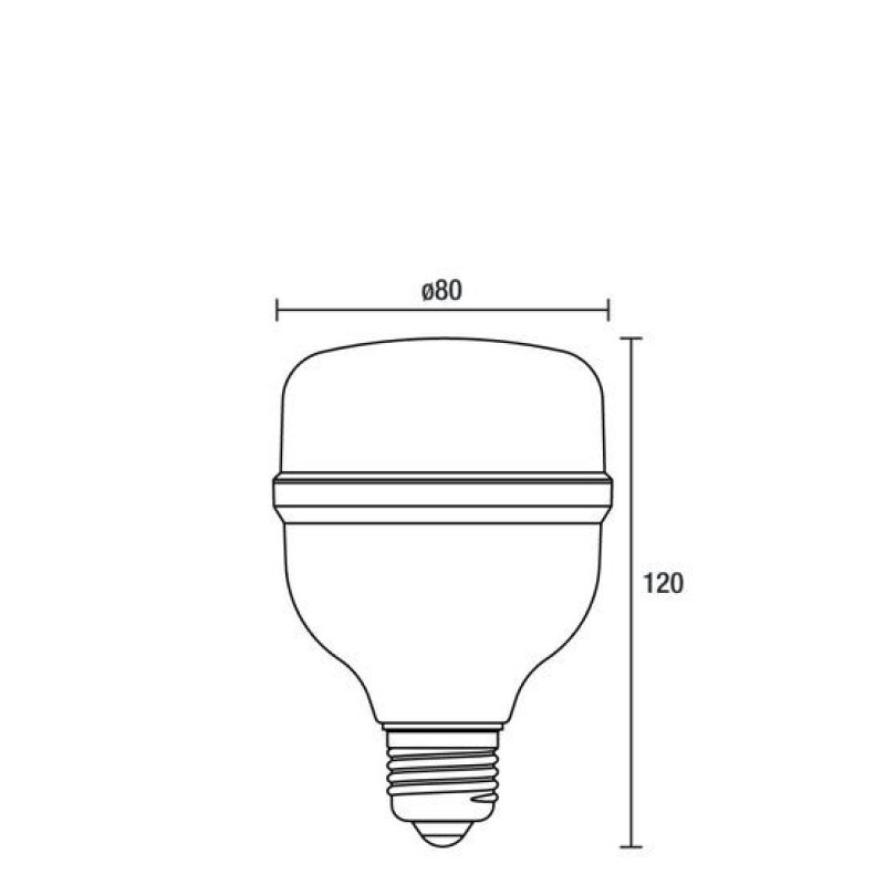 LAMPARA LED TSHAPE 40W 6500K E27 LAMPARA LED TSHAPE 40W 6500K E27