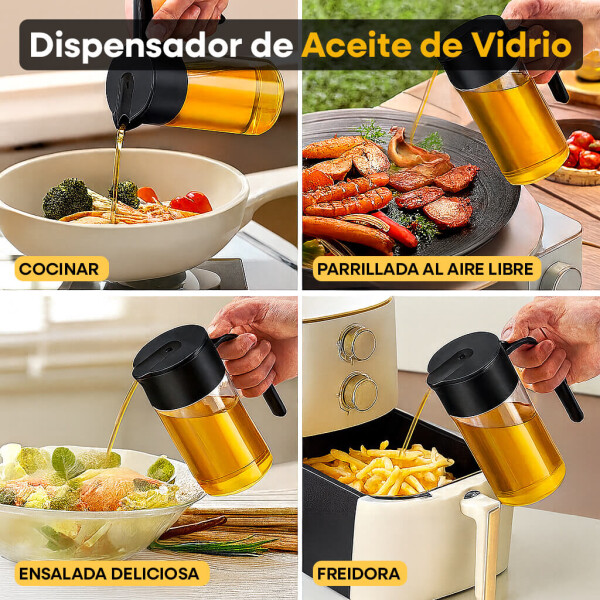 Dispensador de Aceite de Vidrio 550ml IMBACK IBK-HMJ056 | Borosilicato Antifugas, Preciso y Resistente Dispensador de Aceite de Vidrio 550ml IMBACK IBK-HMJ056 | Borosilicato Antifugas, Preciso y Resistente