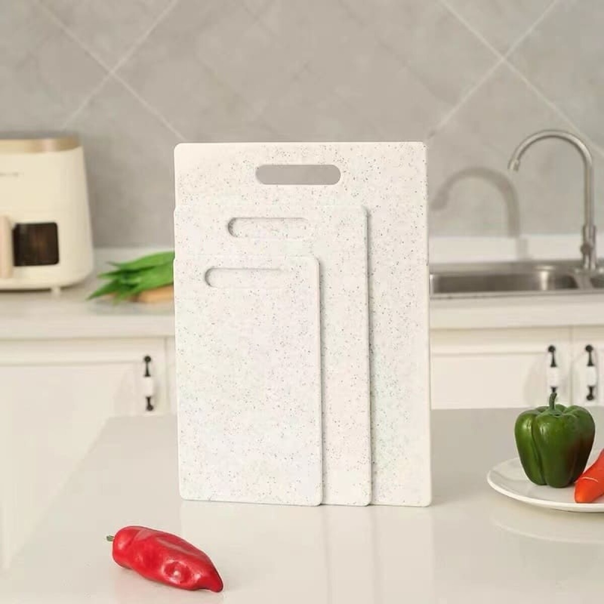 Set 3 tablas para cortar - blanco 