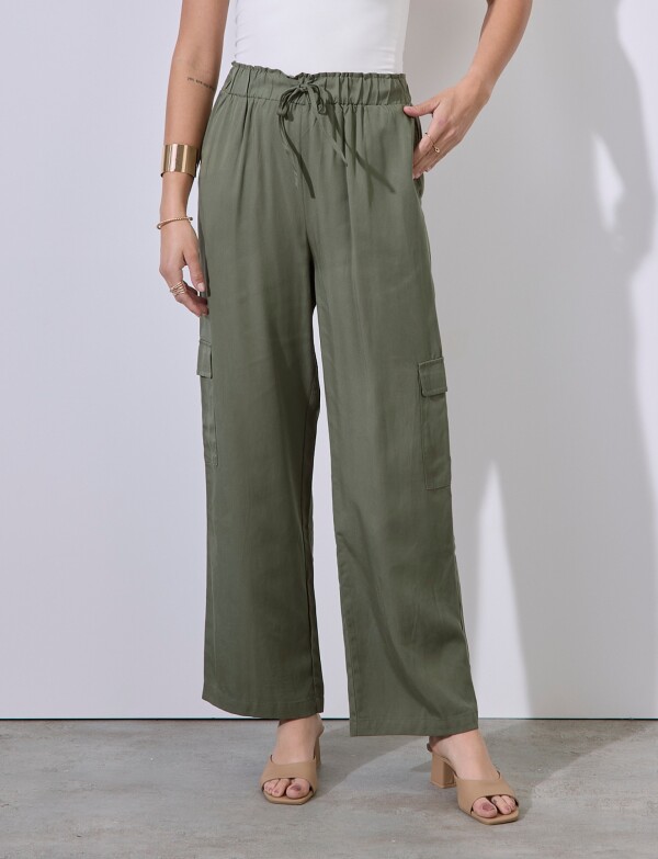 Pantalon Cargo OLIVA