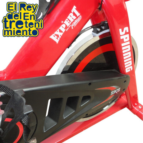 Bicicleta Spinning Profesional Regulable Pulsómetro Rojo