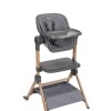 Colecho y silla de comer 2 en 1 SLEAT KIKKABOO gris