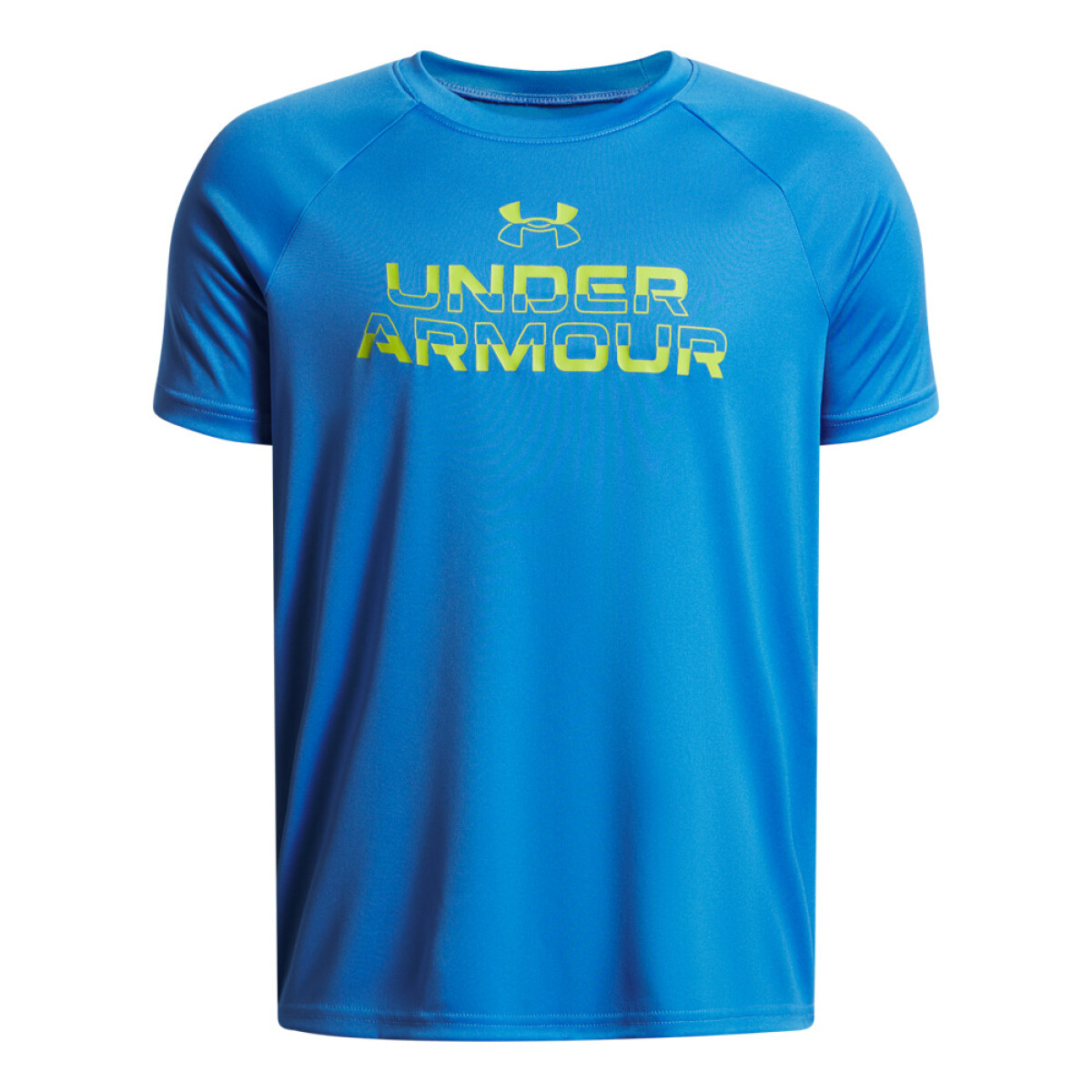 UA Tech Split Wordmark SS-BLU - BLU-402 