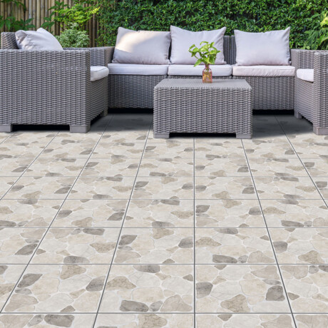 CERAMICA PISO 45X45 ANTIDESLIZANTE GAMA DE BEIGE PIEDRA GAMAS DE BEIGE