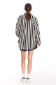 Camisa Noble Print Stripes B/W