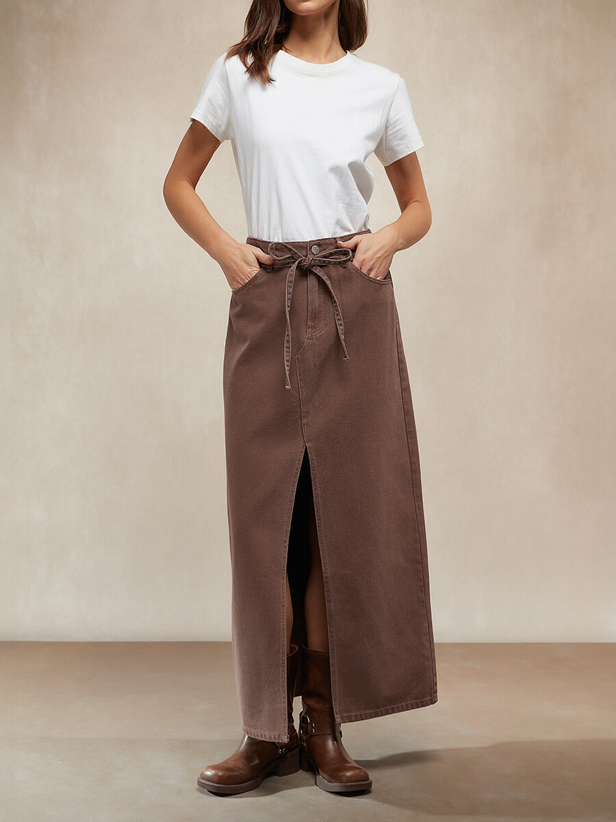 FALDA ZORAYA - CHOCOLATE 