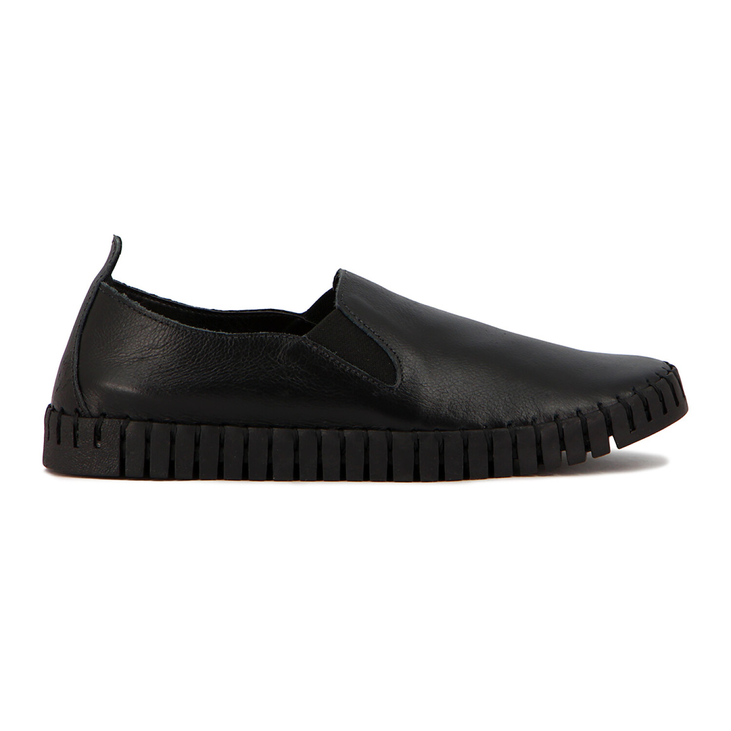 Country Zapato Cuero C elastico Suela Cosida Negro Macri