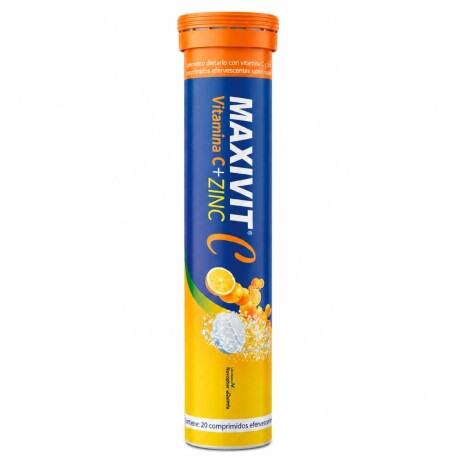 Maxi Vit C + Zinc 20 Tabletas Efervescentes Maxi Vit C + Zinc 20 Tabletas Efervescentes
