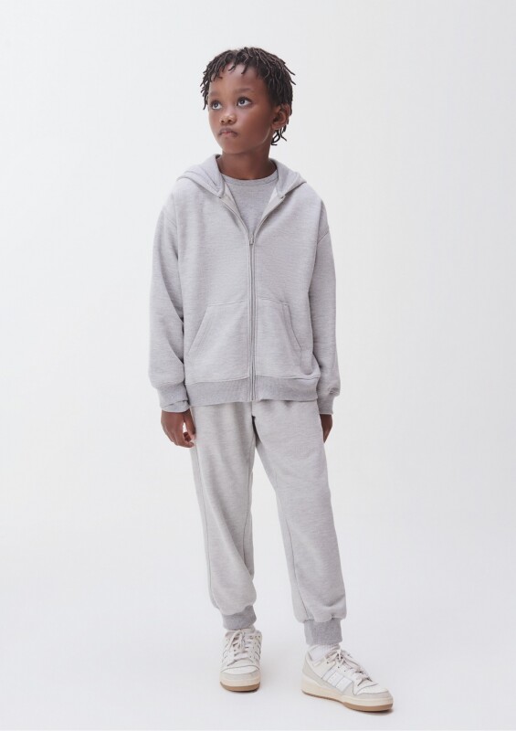 JAQUETA UNISSEX CINZA MESCLA