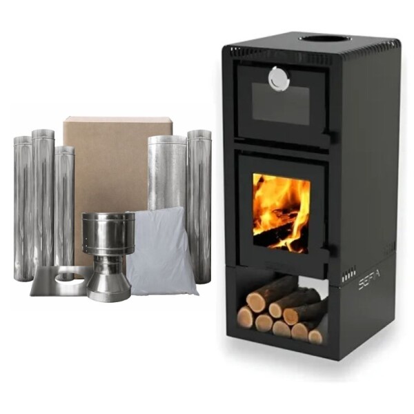 CALEFACTOR ALMERIA SEFIA CON HORNO + KIT DE CAÑOS A. INOX TECHO 1 PLANTA CALEFACTOR ALMERIA SEFIA CON HORNO + KIT DE CAÑOS A. INOX TECHO 1 PLANTA