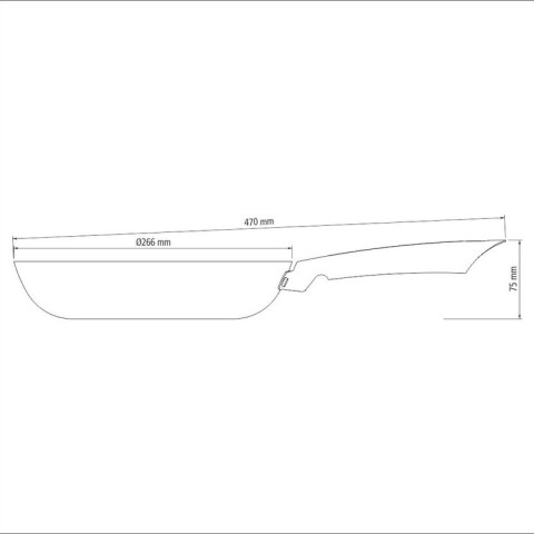 Sartén Ø 26cm. - 2.1 lt. "TRENTO" TR6086