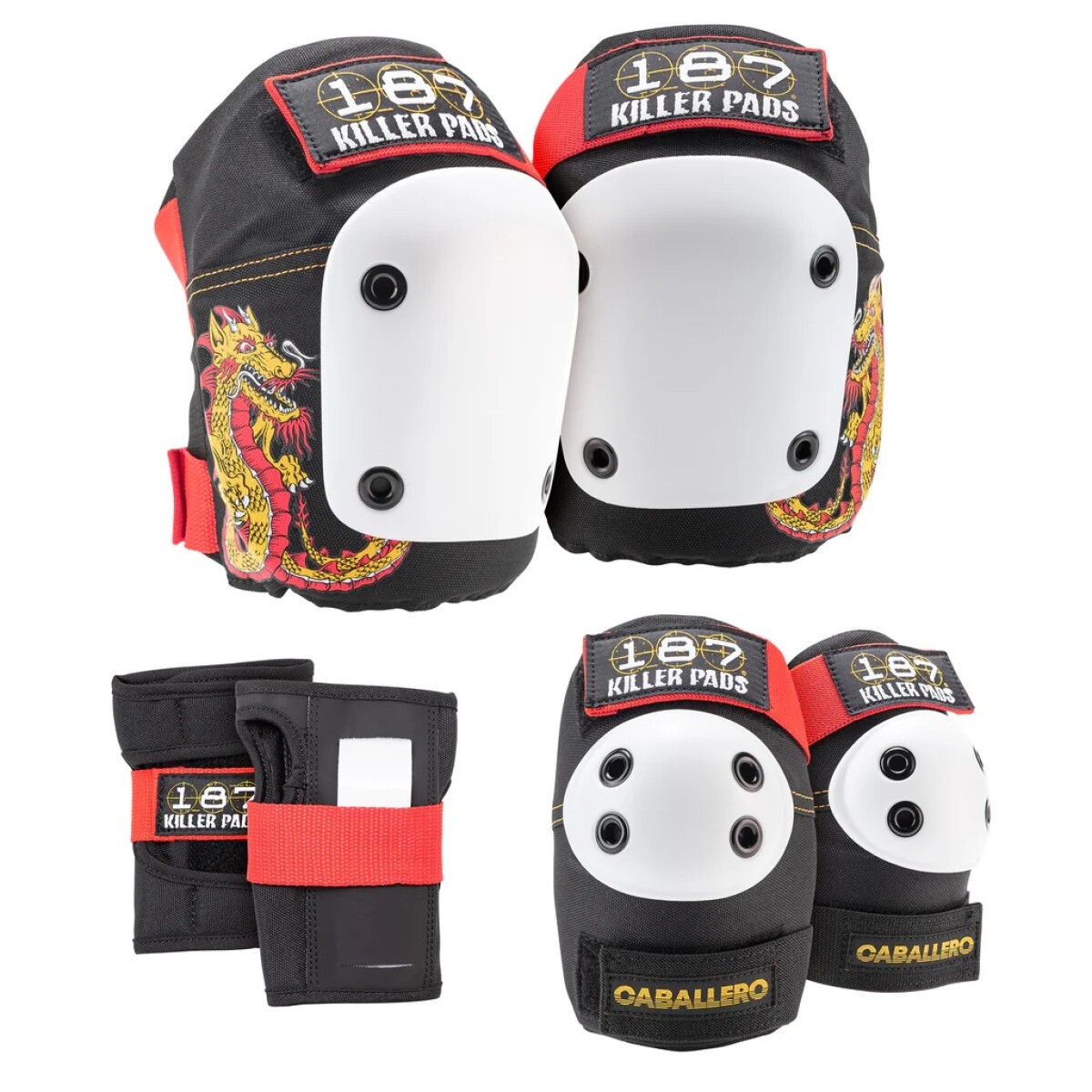 Pack de Protección 6 Piezas - Steve Caballero 187 Killer Pads Black 