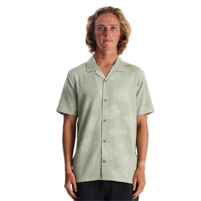 Camisa Roark Gonzo Ss Woven - Verde Camisa Roark Gonzo Ss Woven - Verde