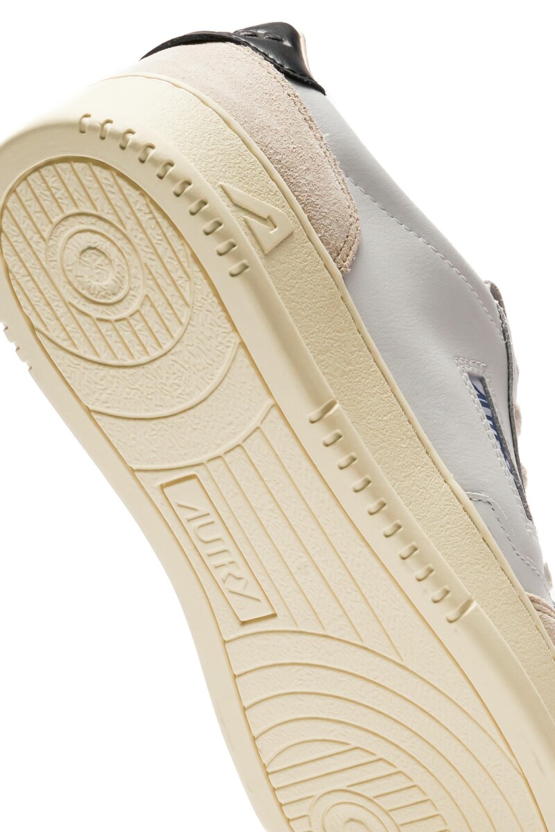 MEDALIST LOW MAN LEAT/SUEDE WH Blanco