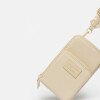 Mini Bag Amy En Efecto Cuero Saffiano Natural