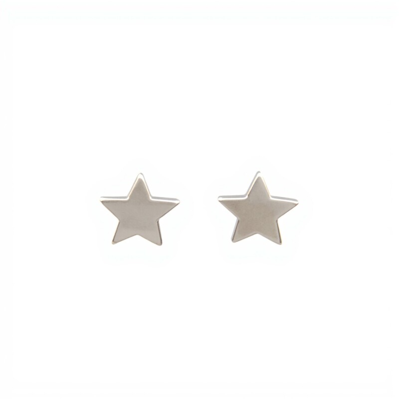 Caravanas Estrella-Plata 925-Sin piedra-CA3499 sinpiedra