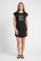 Vestido remeron estampado NEGRO Y BLANCO