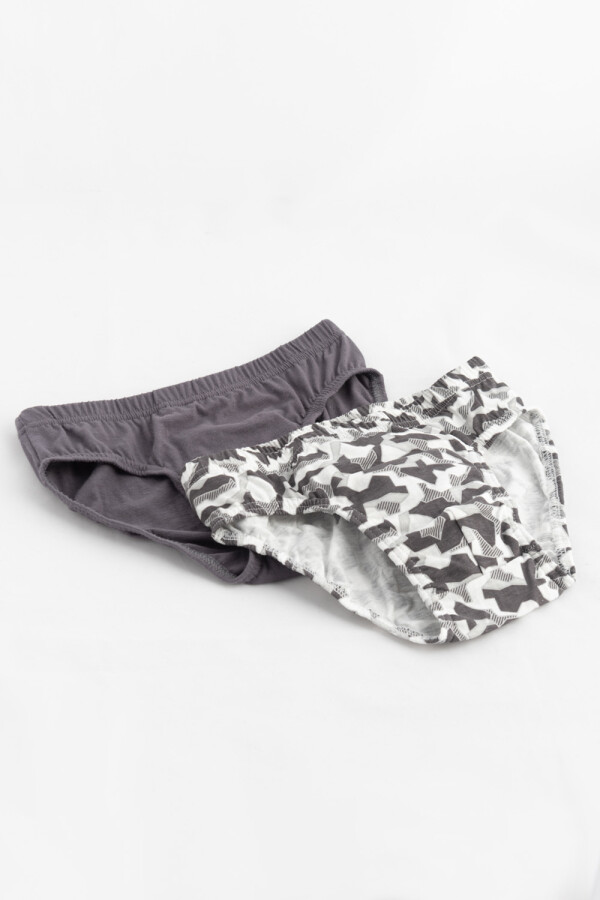 Pack x2 slip Gris Oscuro