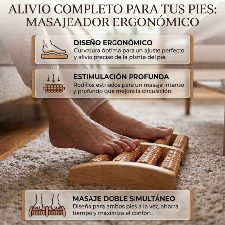 Masajeador de pies de madera Sc