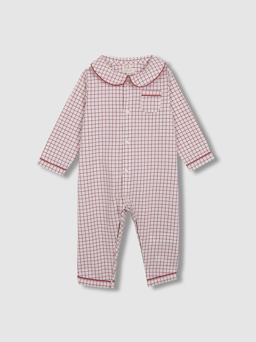 Pijama Cuadros Cereza