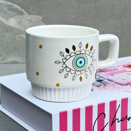 Tazas De Cerámica Ojo Turco 350 ml. Tazas De Cerámica Ojo Turco 350 ml.