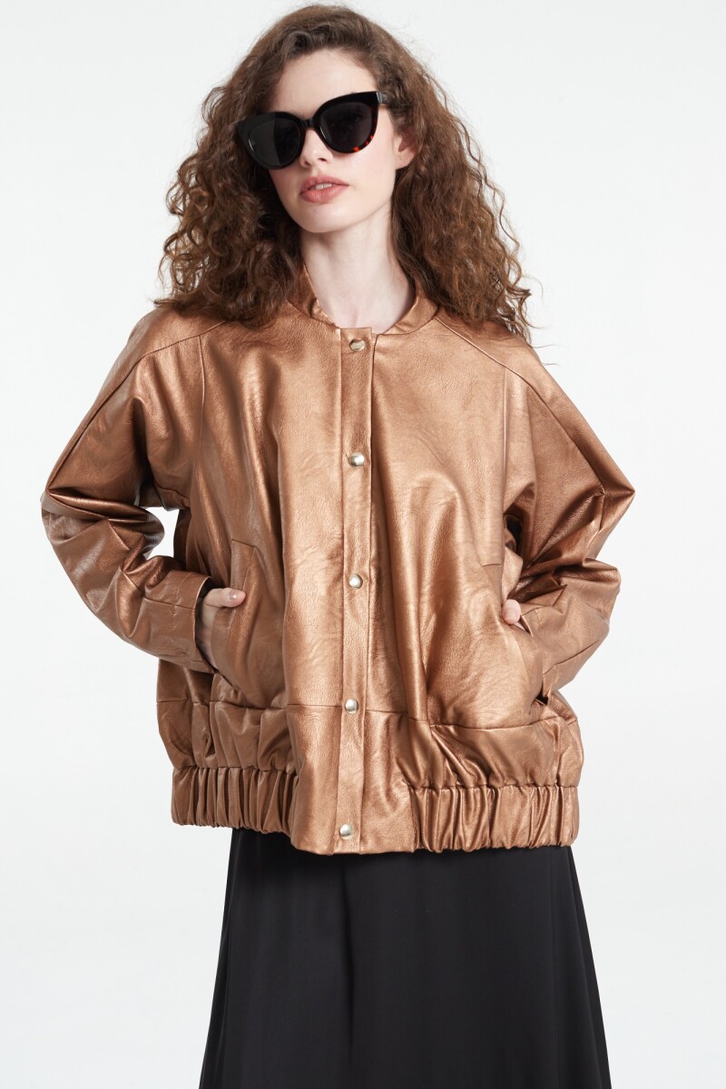 CAMPERA BOMBER Bronce