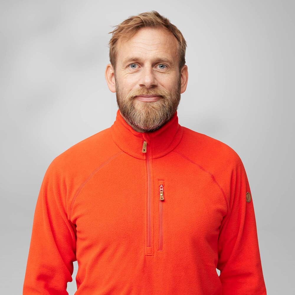 Casaca Fjallraven Ovik Lite Fleece Half Zip M Hombre Deep Forest