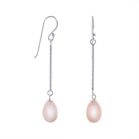 Par de caravanas de plata 925 con perla de río. Par de caravanas de plata 925 con perla de río.