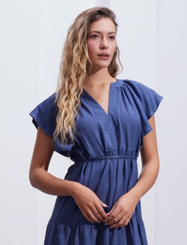 Vestido Volados AZUL