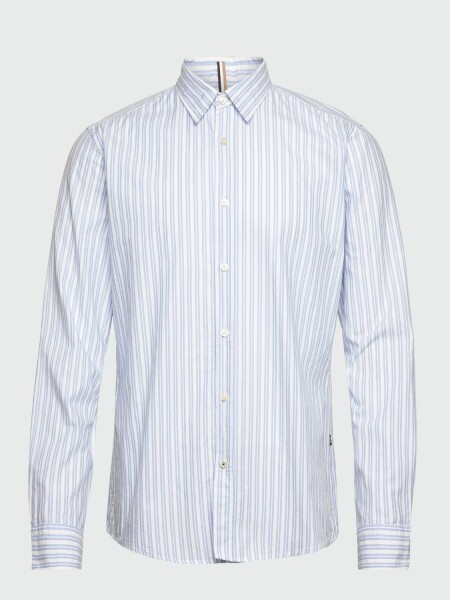 BOSS -Camisa de algodón manga larga, slim fit , S-ROAN-KENT 0