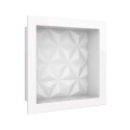 NICHO DE EMPOTRAR PARA DUCHA MARMOL SINTETÉTICO 30x30 CM BLANCO Nicho De Empotrar Para Ducha Marmol Sintetético 30x30 Cm Blanco
