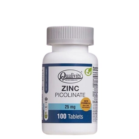 Zinc Picolinate 25 mg 100 Tabletas Qualivits Zinc Picolinate 25 mg 100 Tabletas Qualivits