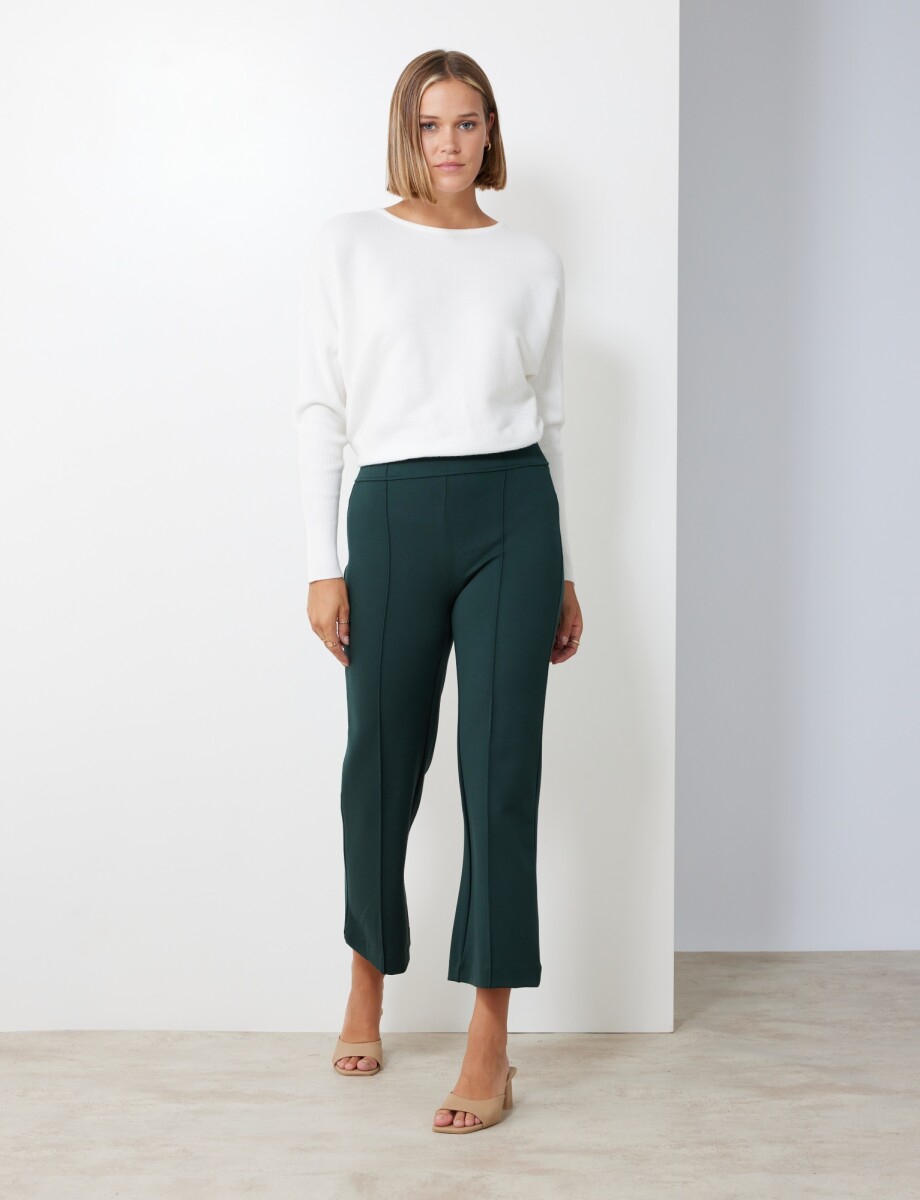 Pantalon Crop Flare - Verde 