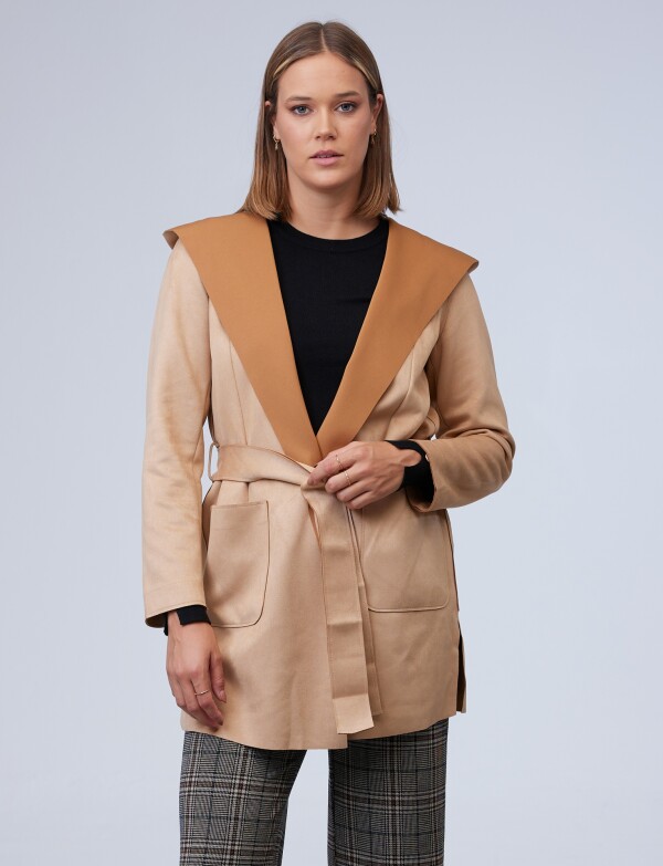 Chaqueta Suede BEIGE