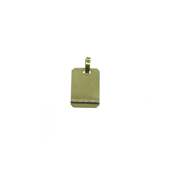 Medalla de oro amarillo 18k. "linea baja" - incluye grabado Medalla de oro amarillo 18k. "linea baja" - incluye grabado
