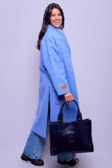 Capa Cuello Mao Celeste