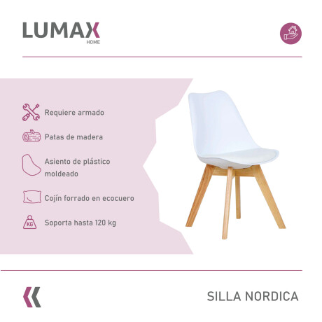 Silla Eames acolchonada con patas de madera Silla Eames acolchonada con patas de madera