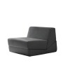 Sillón Sofá Plegable Lumax Modelo Lahti en caja Compactado Gris Oscuro