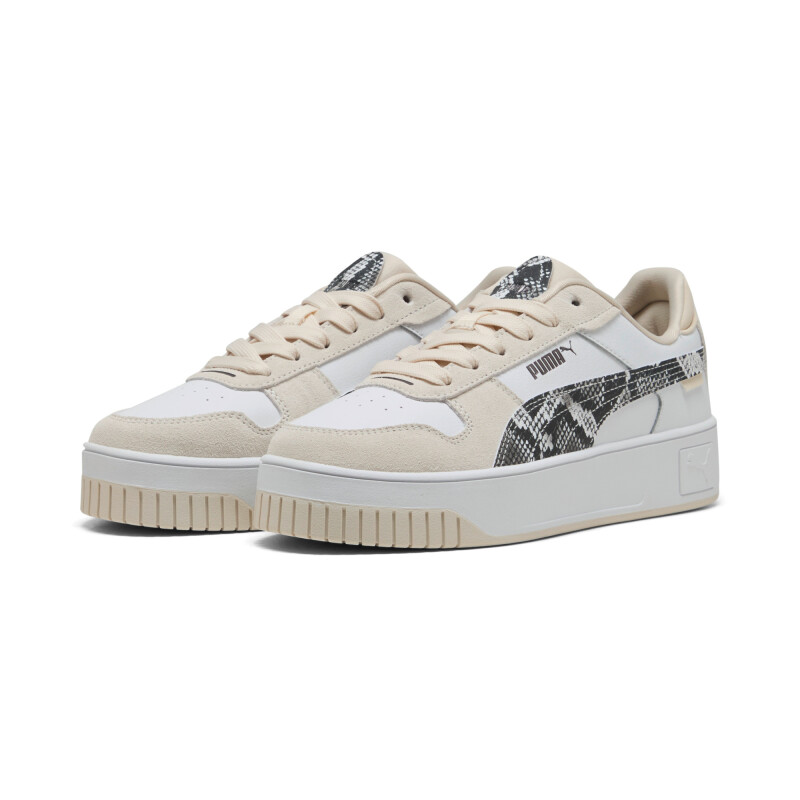 Zapatillas Carina Street Snake Chic de Mujer Blanco