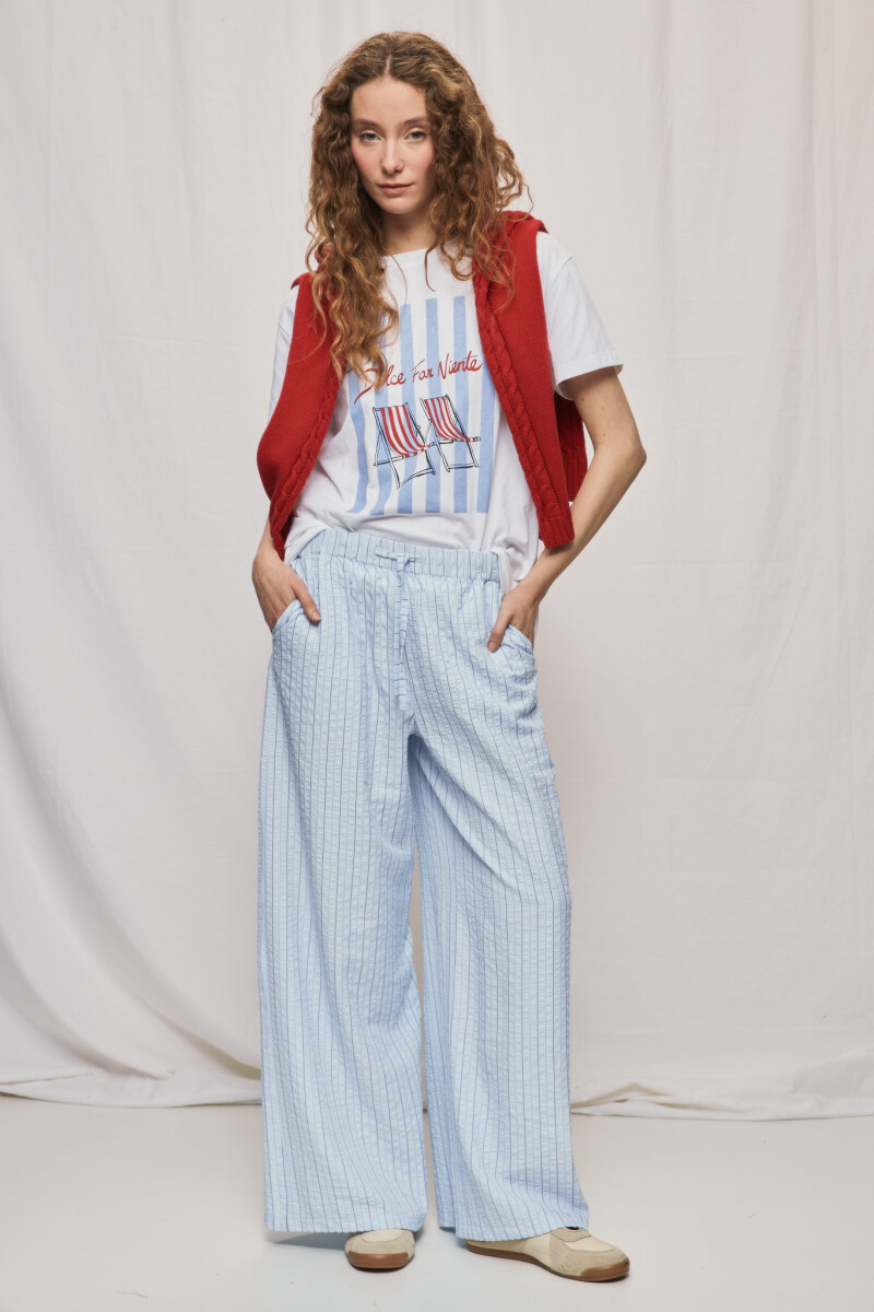 PANTALÓN ROMA Celeste