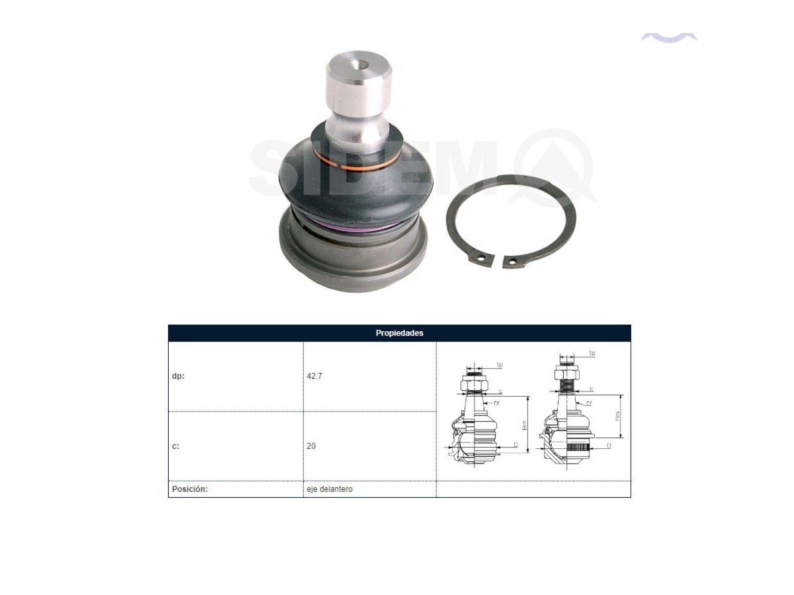 Rotula Del Kia Sorento 05-25 Der/Izq 