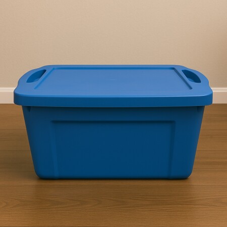 CAJA ORGANIZADORA FULLBOX REFORZADA AZUL 55 LTS Sin color