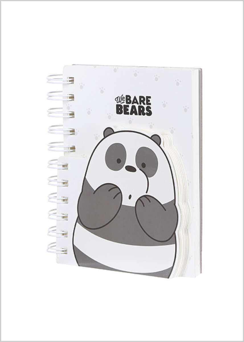 Cuaderno espiral con libreta Escandalosos - Panda 