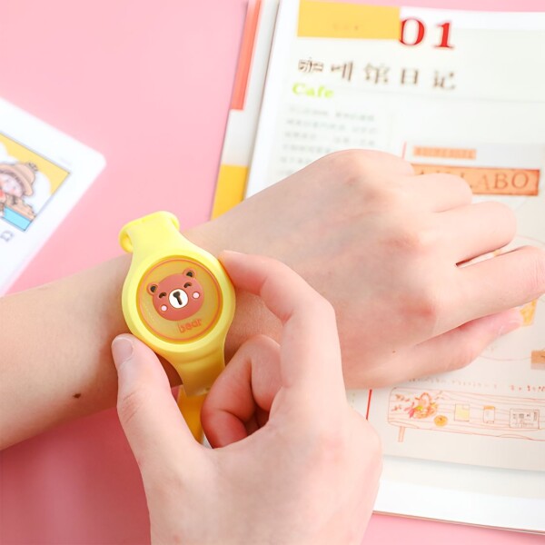 Pulsera Niños Anti Mosquitos Repelente Citronela Infantil Variante Color Amarillo
