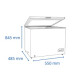 Freezer Horizontal 99 L James FHJ 100 M INVERTER Blanco Freezer Horizontal 99 L James FHJ 100 M INVERTER Blanco