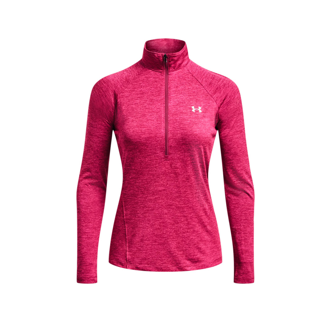 REMERA UNDER ARMOUR TECH 1/2 ZIP - Red 