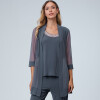 Set Blusa, Pantalón & Chaqueta GRIS OSCURO