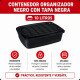Caja organizadora baja 10 lts NEGRO